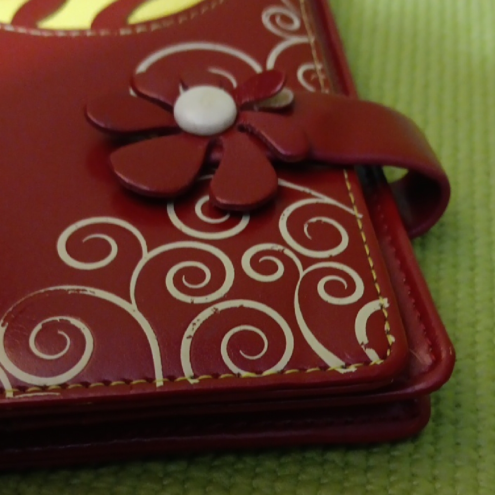 Ada Red Leather Wallet - Picture 7 of 7